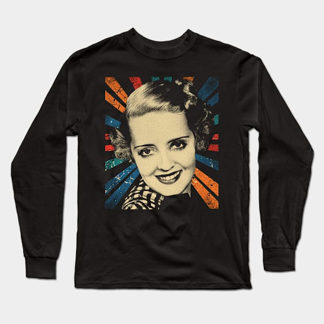 sketc vintage bette davis #3 Long Sleeve T-Shirt by ArmandoApparel